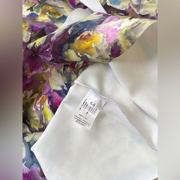 Chiara Boni La Petite Robe Floral One-Shoulder Dress size 8 - Picture 12 of 12